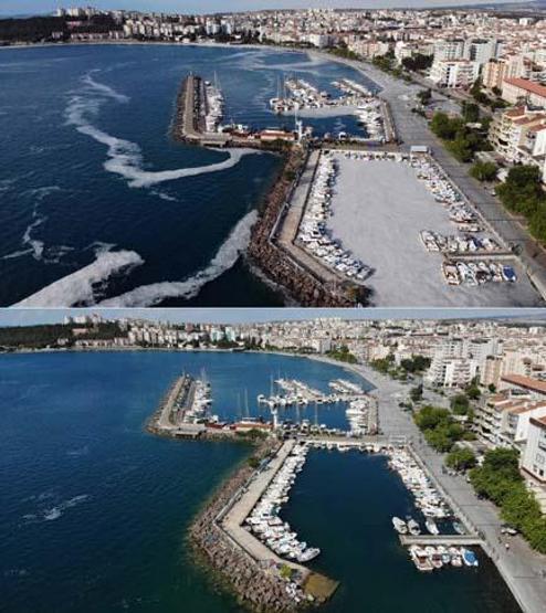 Marmara Denizinin güney kıyılarında müsilaj yok denilecek kadar azaldı