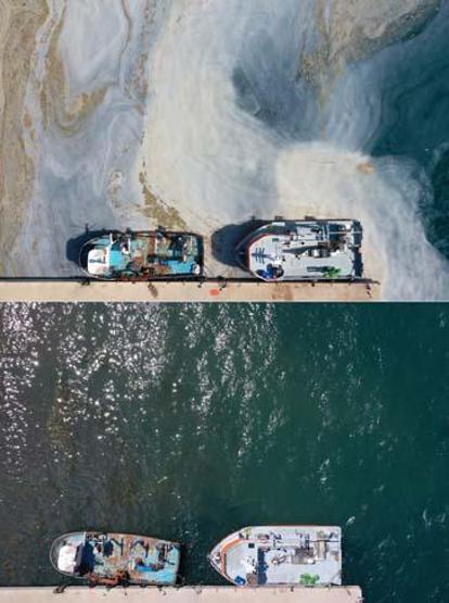 Marmara Denizinin güney kıyılarında müsilaj yok denilecek kadar azaldı