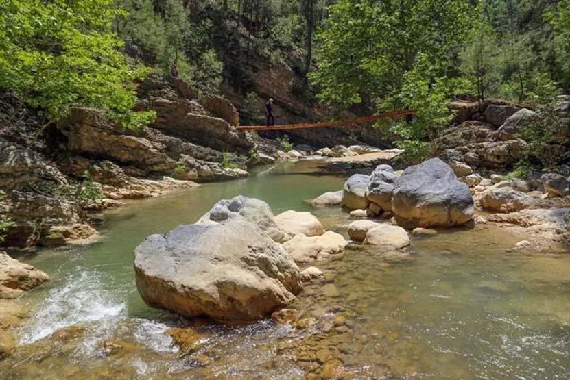 Kahramanmaraşın saklı güzelliği Galgamaç Şelalesi hayran bırakıyor