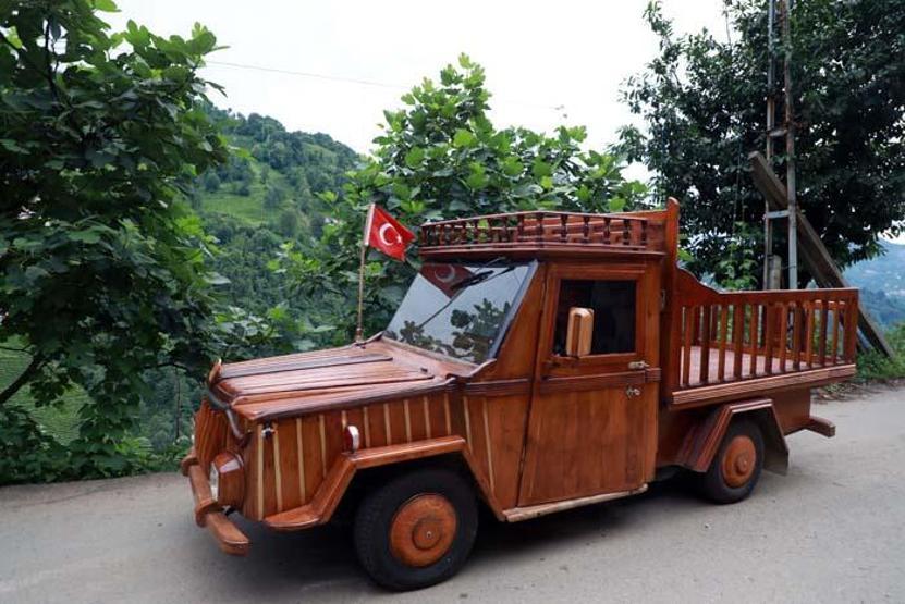 Rizeli marangoz yaptı Büyük ilgi görüyor