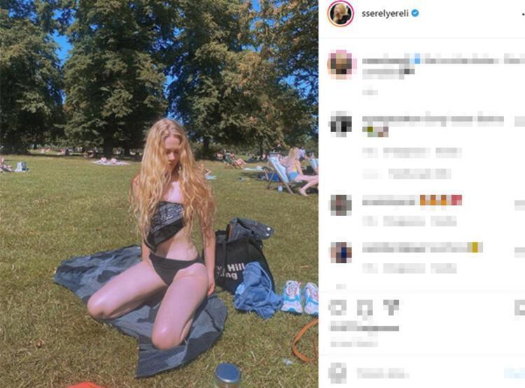 Serel Yereliden bikini üstü yerine ilginç tercih