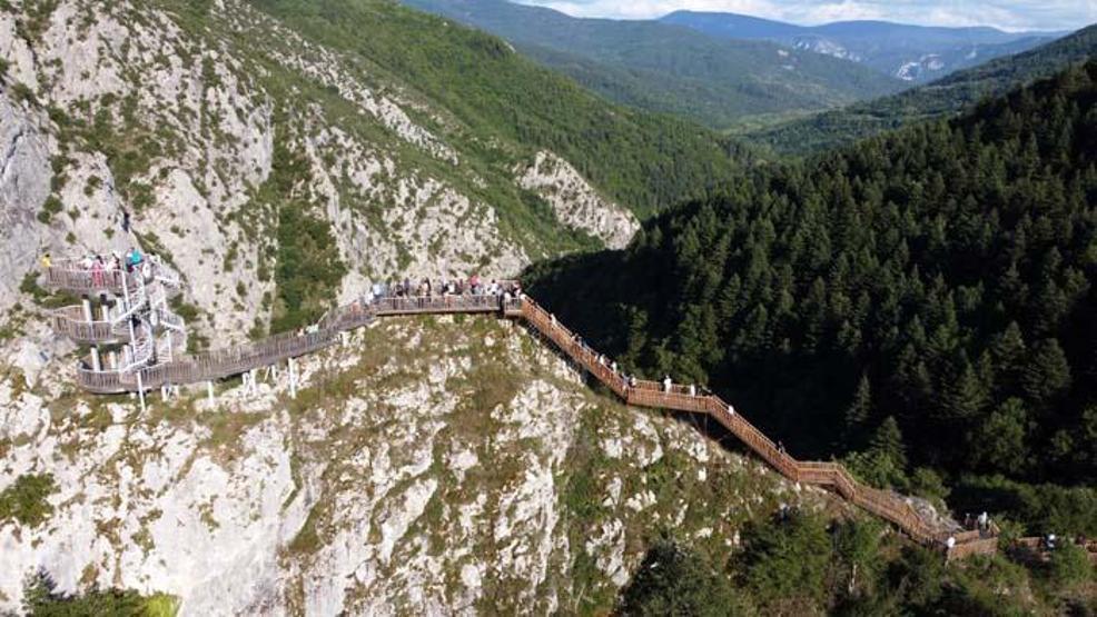 Kanyonları ve doğal güzellikleriyle ünlü Bayramda nüfusunun 20 katı ziyaretçiyi ağırladı