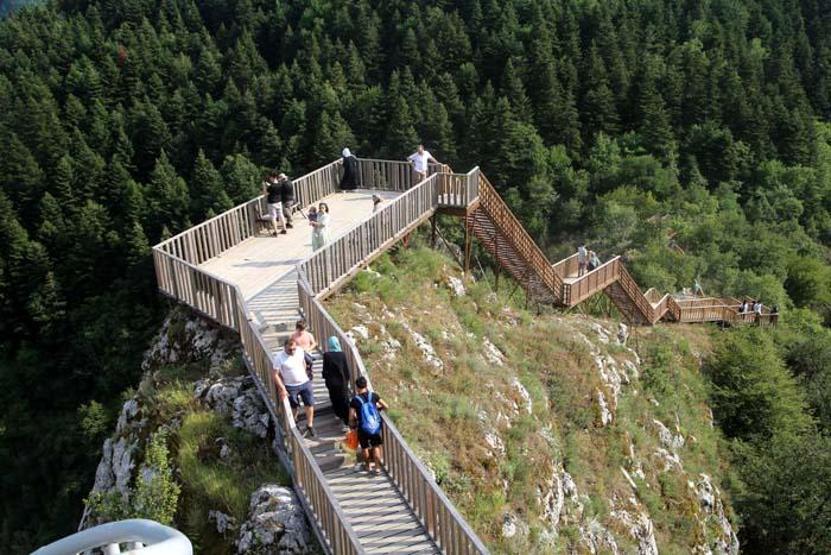 Kanyonları ve doğal güzellikleriyle ünlü Bayramda nüfusunun 20 katı ziyaretçiyi ağırladı