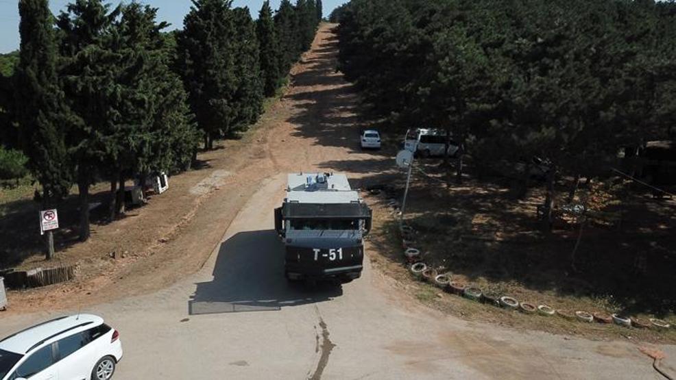 Aydos Ormanında droneli denetim