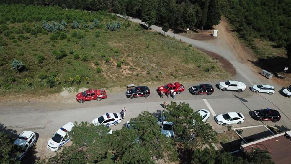 Aydos Ormanında droneli denetim