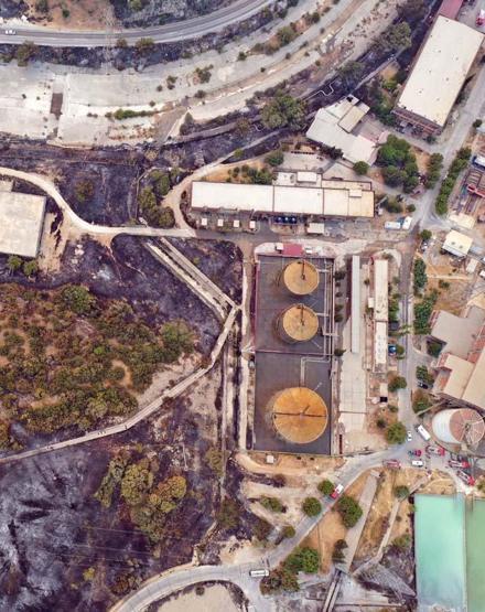 Kemerköy Termik Santrali drone ile havadan görüntülendi