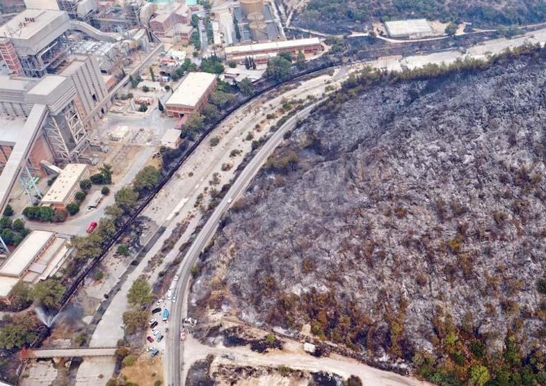 Kemerköy Termik Santrali drone ile havadan görüntülendi