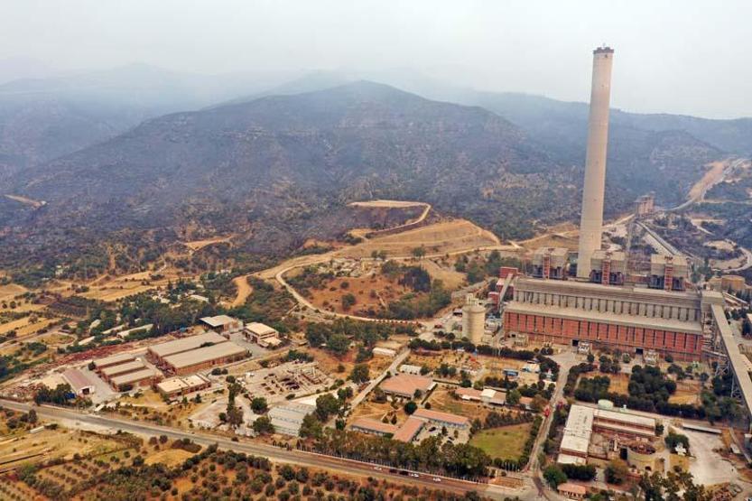 Kemerköy Termik Santrali drone ile havadan görüntülendi