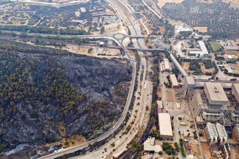 Kemerköy Termik Santrali drone ile havadan görüntülendi