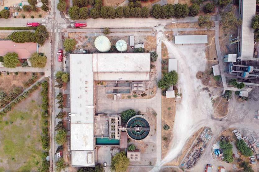 Kemerköy Termik Santrali drone ile havadan görüntülendi
