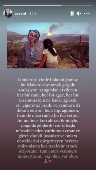 Fahriye Evcenden duygulandıran paylaşım
