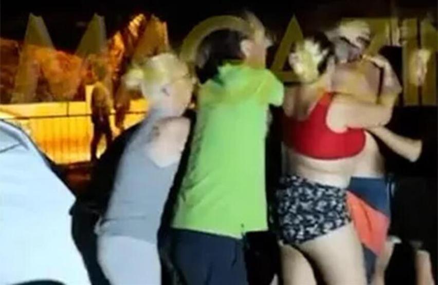 Güllü, Fethiyede kavgaya karıştı O anlar kameralara yansıdı