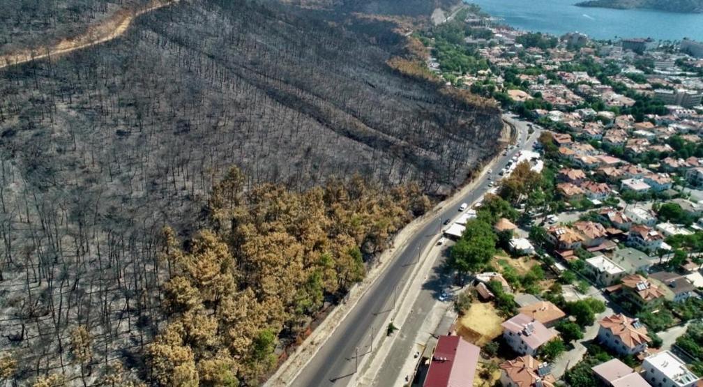 Marmariste yangın sonrası görüntüler felaketin boyutunu bir kez daha gözler önüne serdi