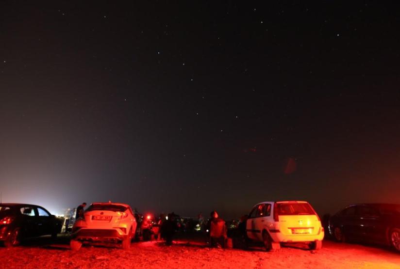 Karacabey Longozunda 2 bin kişi meteor yağmurunu izledi