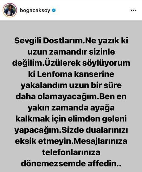 Boğaç Aksoy sevenlerine güzel haberi verdi: Zor günlerin geride kalmasına az kaldı