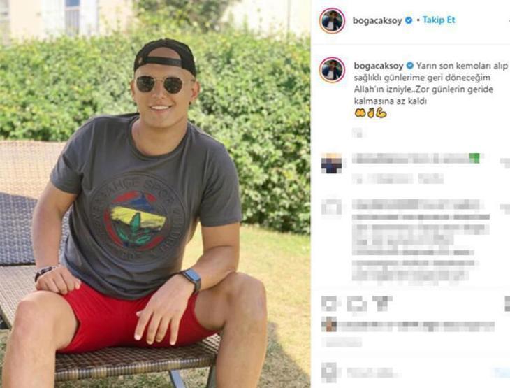 Lenf kanseriyle mücadele eden Boğaç Aksoyun tedavisi bitti