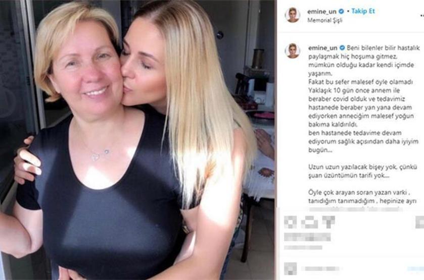 Emine Ünün annesi hayatını kaybetti Acı haberi böyle duyurdu