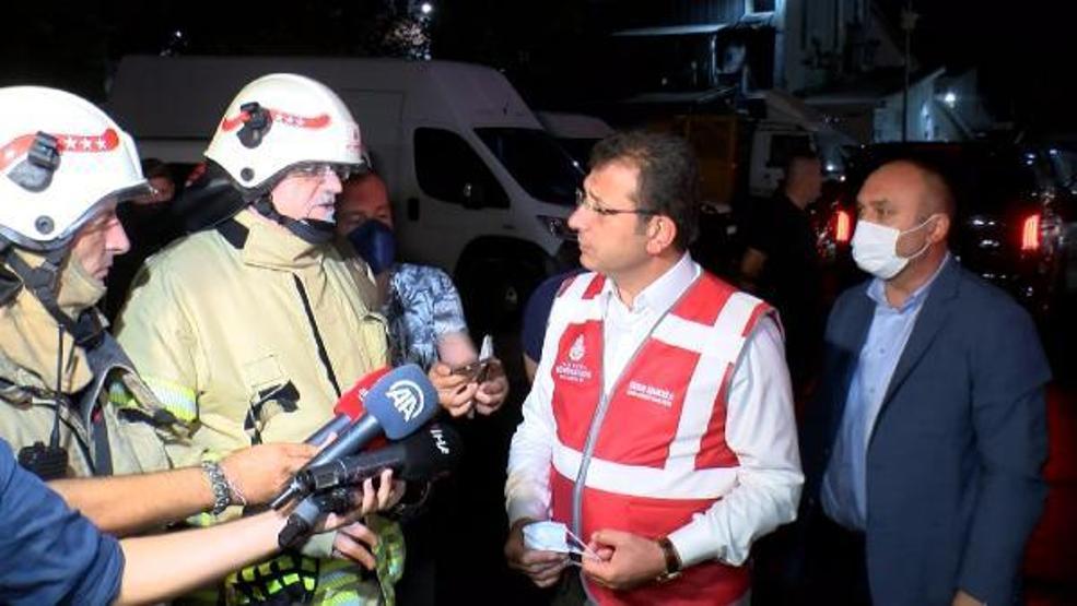 İkitelli Çevre Sanayi Sitesinde çıkan yangın 8 saat sonra söndürüldü