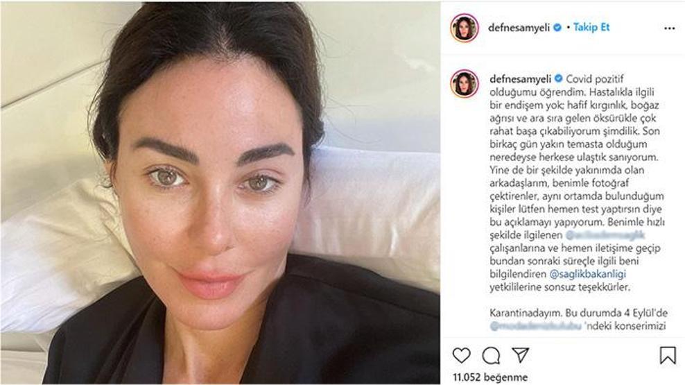 Defne Samyeli koronavirüse yakalandı