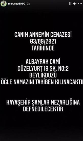 Survivor Merve Aydının annesi hayatını kaybetti