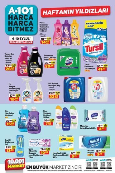 A101 aktüel ürünler kataloğu 4-10 Eylül 2021 Bu hafta A101 indirimli ürünlerde neler var