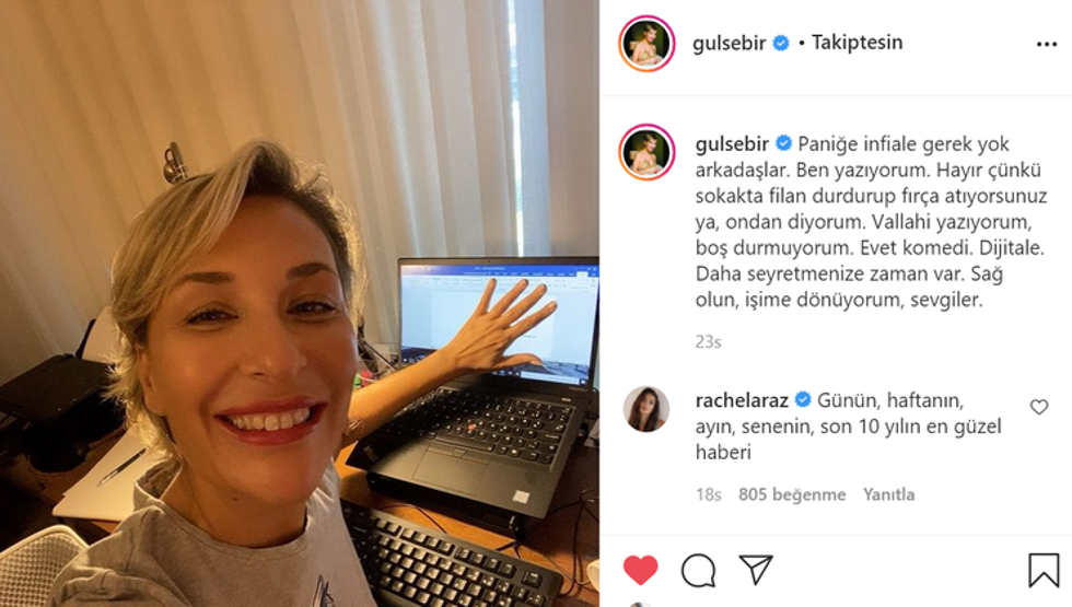 Gülse Birsel yeni bir proje üzerinde çalışıyor