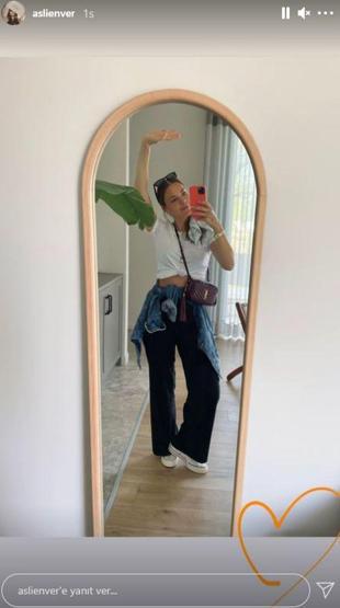 Aslı Enverin ev haline beğeni yağdı