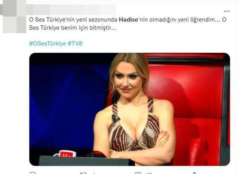 O Ses Türkiyede Hadisenin yokluğu sosyal medyada gündem oldu
