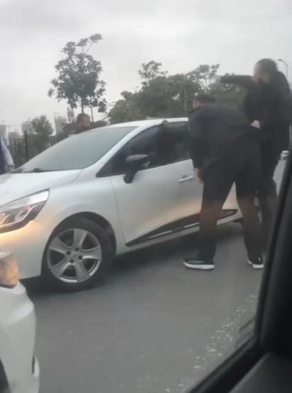 Trafik magandaları dehşet saçtı Böyle görüntülendi