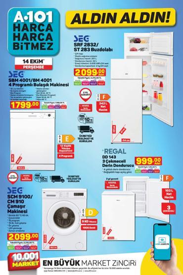 A101 aktüel ürünler kataloğu 14 Ekim 2021 Bu hafta A101 indirimli ürünlerde neler var