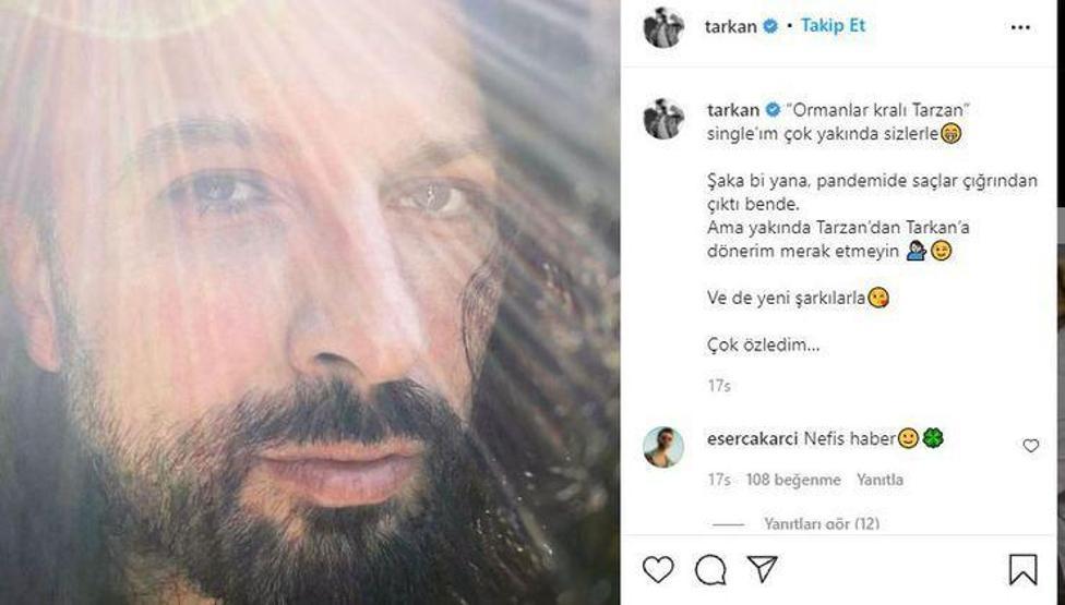 Tarkan son halini paylaştı ve müjdeli haberi verdi