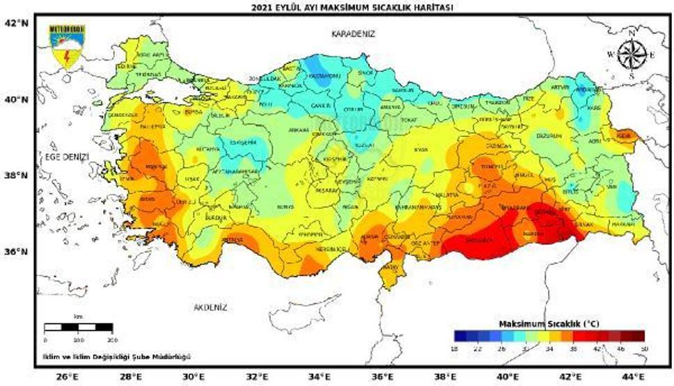Eylülde sıcaklıklar normale döndü