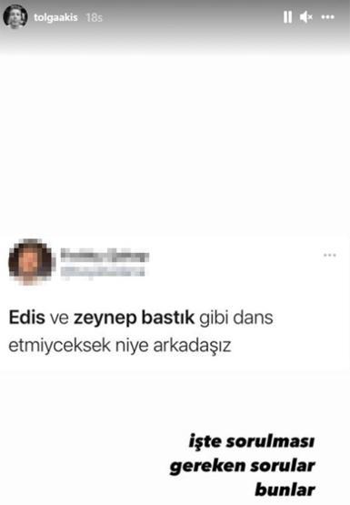 Zeynep Bastık ve Edisin dans videosu çok konuşuldu Tolga Akış videoyla ilgili sessizliğini bozdu