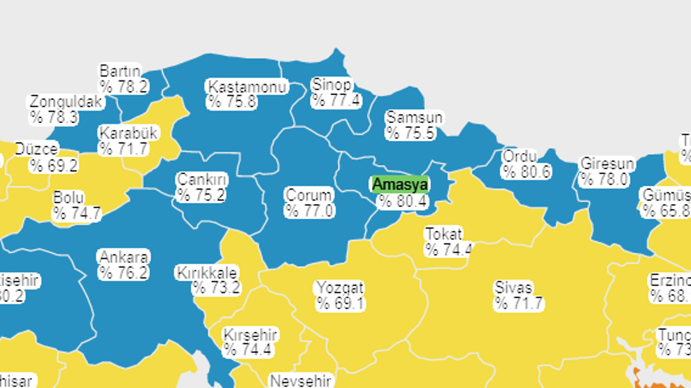 Türkiyede en çok korona aşısının yapıldığı 10 şehir