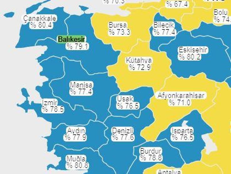 Türkiyede en çok korona aşısının yapıldığı 10 şehir
