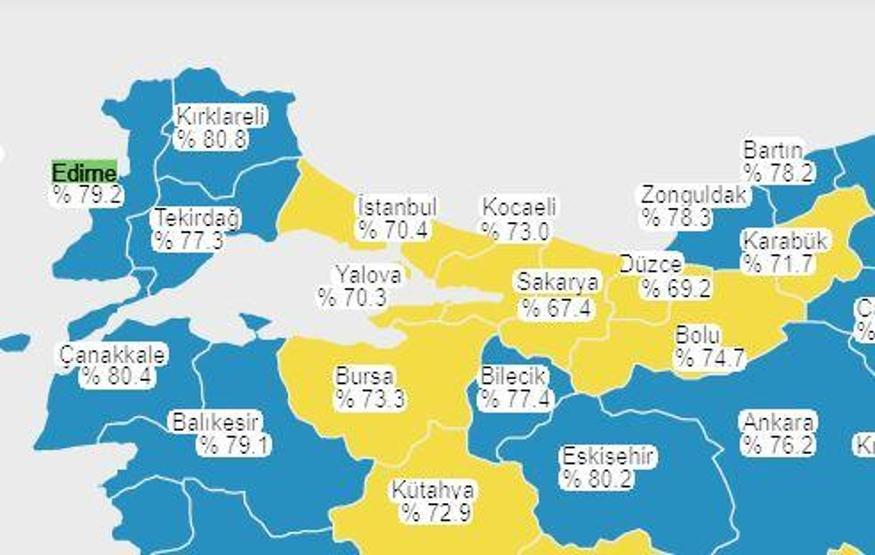 Türkiyede en çok korona aşısının yapıldığı 10 şehir
