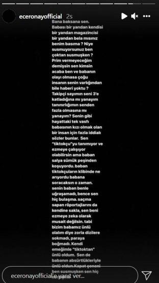 Yasmin Erbil ve Ece Ronay birbirine girdi: Baban peşimde koşuyordu