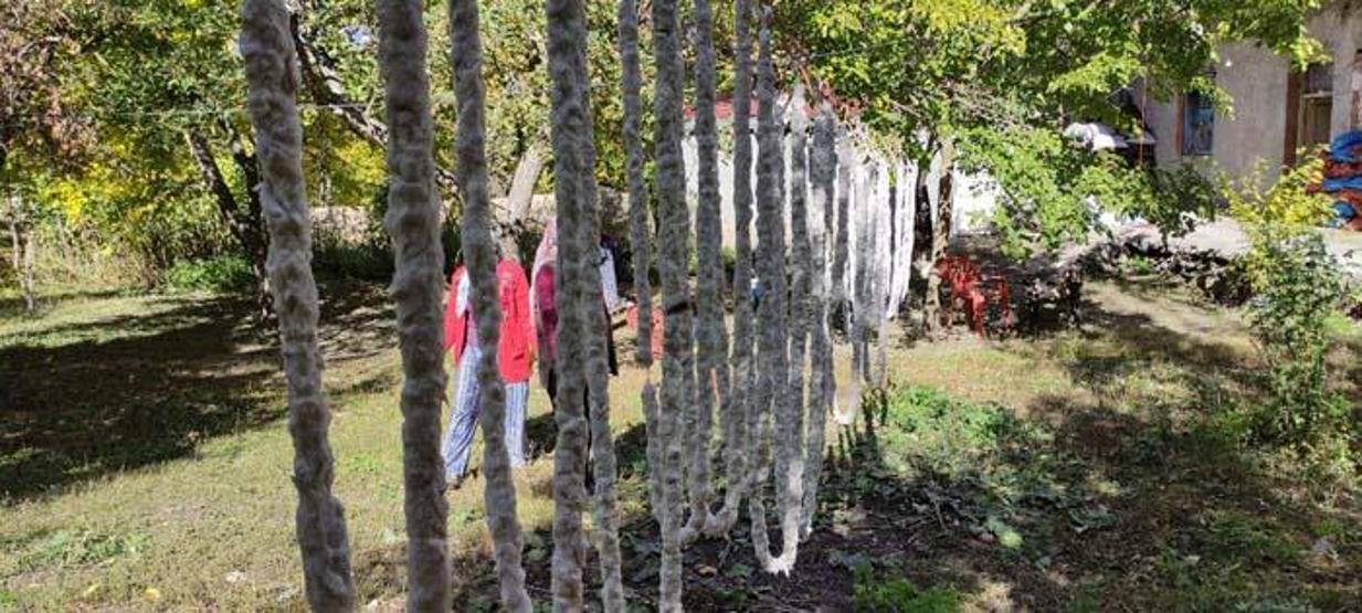 Ballı cevizli köme nasıl yapılır Karsta kadınlar imeceyle ballı köme yapımına başladı