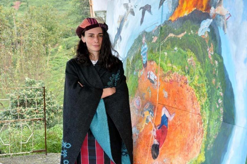 Çevreci ressamın basın açıklaması öncesi yanan evine ‘kundaklama’ şüphesi