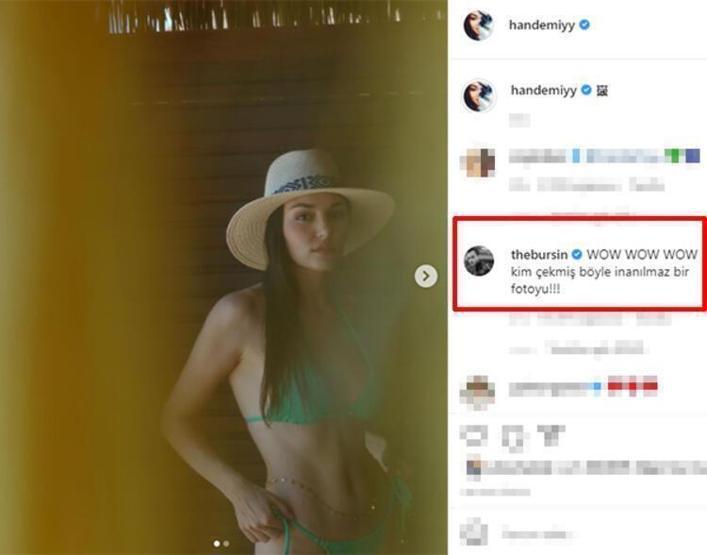 Hande Erçelden Kerem Bürsine sürpriz: Hande ile birbirimizi çok özledik