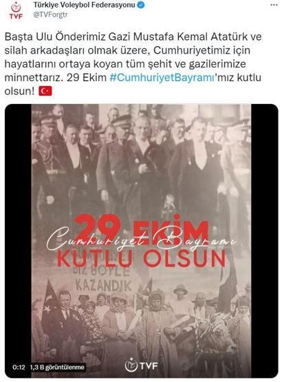 Federasyon ve kulüplerden 29 Ekim mesajları