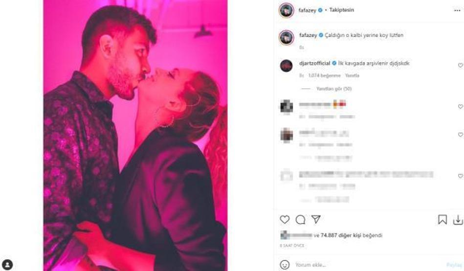 Farah Zeynep Abdullah aşka geldi Romantik pozlarını paylaştı