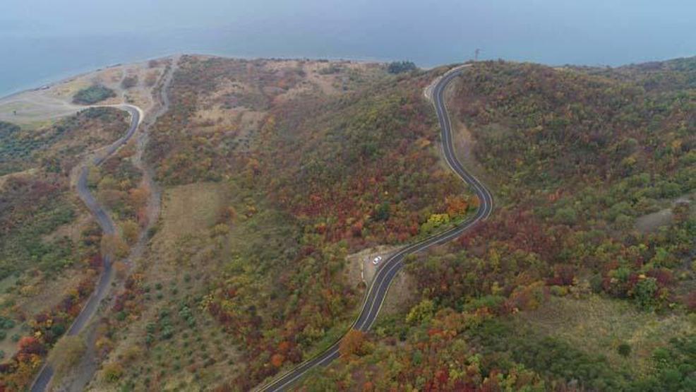 Tekirdağdaki ormanlar sonbahar renklerine büründü