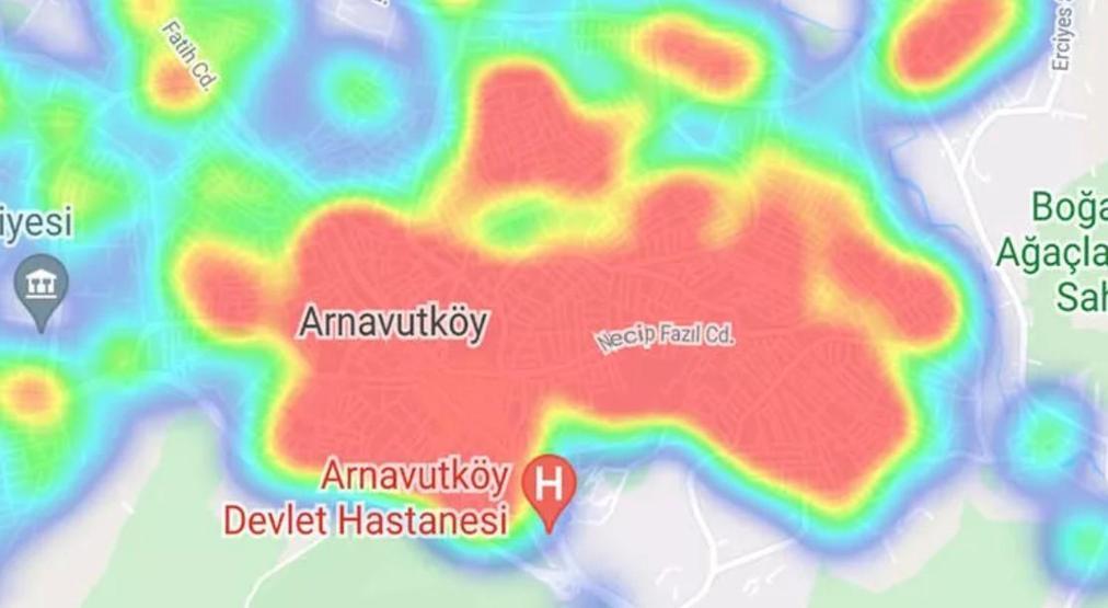 İstanbulun koronavirüs haritası yine kızardı: İşte ilçe ilçe son durum
