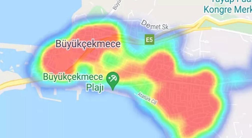 İstanbulun koronavirüs haritası yine kızardı: İşte ilçe ilçe son durum