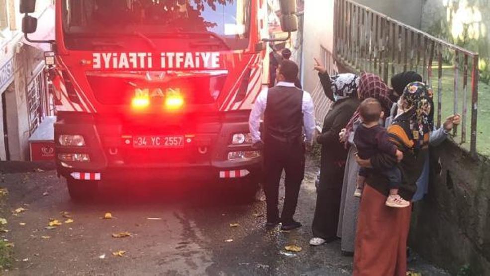 Beyoğlunda gelin damadın nikah günü evi yandı