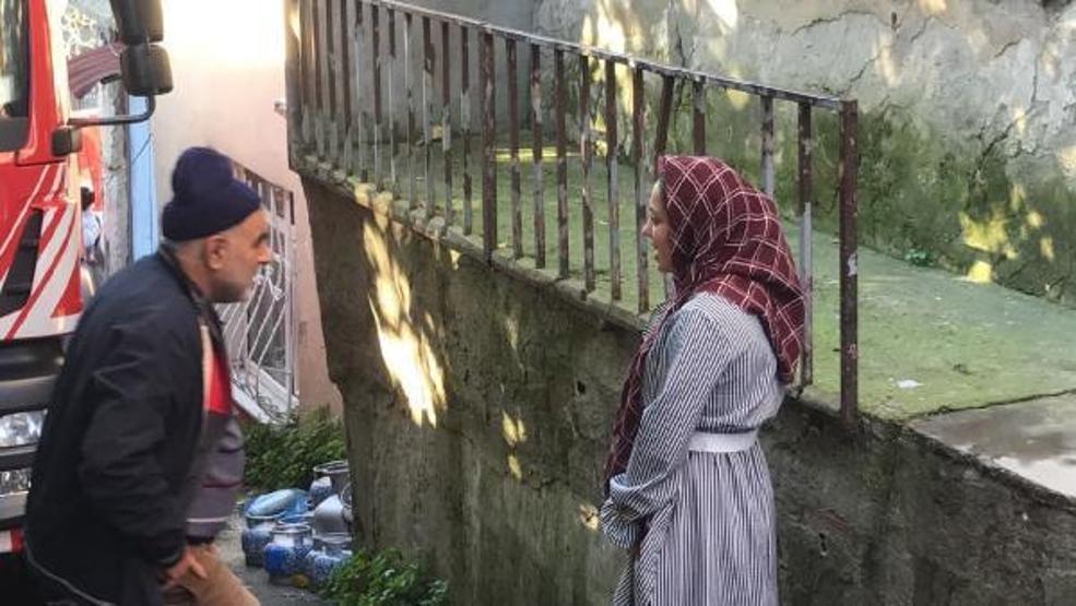 Beyoğlunda gelin damadın nikah günü evi yandı