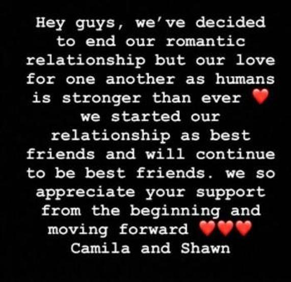 Camila Cabello ile Shawn Mendes aşkı bitti
