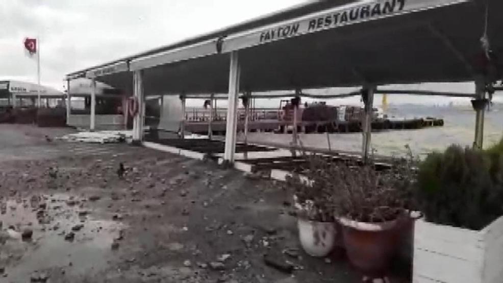 Büyükadayı lodos vurdu, İskele hasar gördü