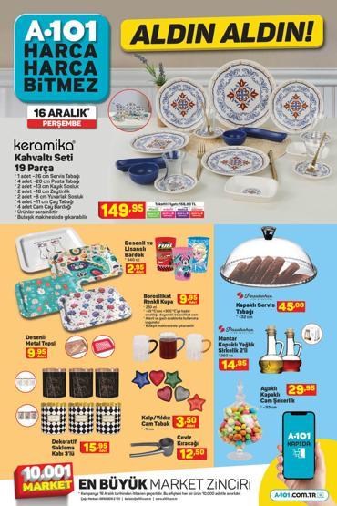 A101 indirimli ürünlerde neler var 16 Aralık 2021 A101 aktüel ürünler kataloğu